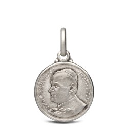 Święty Jan Paweł II.   Medalik świętego Jana Pawła II.  Medalik ze srebra.  2.1 g