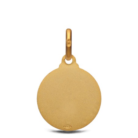 Święty Jakub, medalik złoty,  14 mm 2,3 g złotnik z Olsztyna Gold Urbanowicz