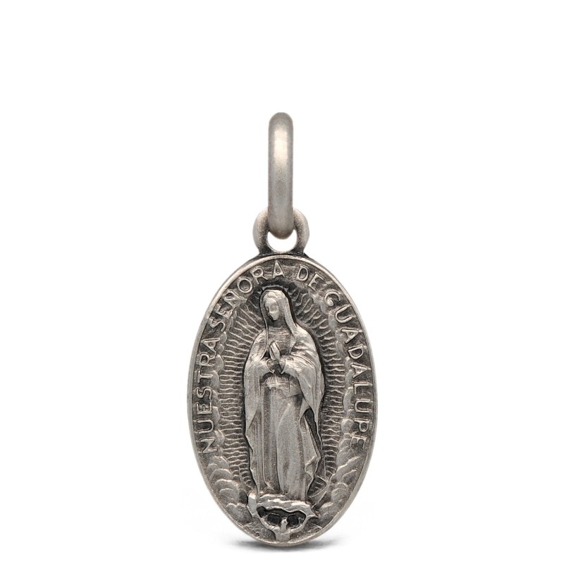 Matka Boża z Guadalupe. 1.7 g    Medalik srebrny oksydowany. medalik ze srebra. GoldUrbanowicz
