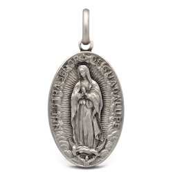 Matka Boża z Guadalupe. 2,8 g    Medalik srebrny oksydowany. medalik ze srebra. GoldUrbanowicz