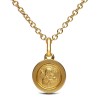 Złoty komplet.  Złoty łańcuszek 50 cm  + medalik 14mm.  Gold Urbanowicz
