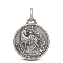 Medalik srebrny św Marcina, 21mm 4,5g - Gold Urbanowicz medalik ze świętym Marcinem. jubiler gdańsk