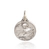 Duży medalion srebrny - Święta Cecylia. patronka muzyki kościelnej. Medalik srebrny.  25 mm. 7,65 g Gold Urbanowicz