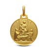 Złoty medalik- Matka Boża Pompejańska,   18mm,   3,5 g
