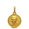 Złoty medalik emerytowanego Papieża Benedykta XVI.  14 mm,  2,2 g - Gold Urbanowicz 