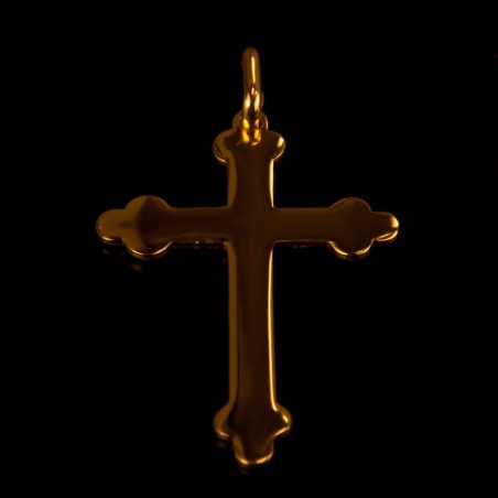 Gold Urbanowicz- Złoty krzyżyk. Pięknie błyszczy.  Krzyżyk wykonany ze złota polerowanego  o próbie 585.