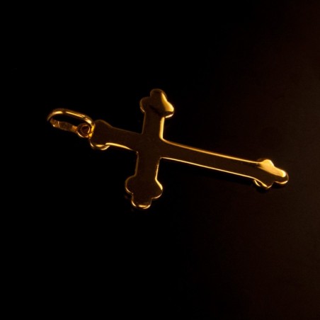 Złoty krzyżyk. Pięknie błyszczy.  2,3 g Krzyżyk wykonany ze złota polerowanego  o próbie 585. GoldUrbanowicz