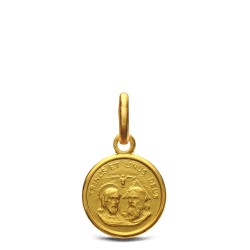 Trójca święta. Malutki Medalik złoty 10mm, 1,0 g