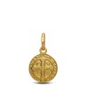 Mały Złoty medalik - Święty Benedykt.  10 mm. 1,3 g