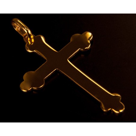 Złoty krzyżyk. Pięknie błyszczy.  2,3 g Krzyżyk wykonany ze złota polerowanego  o próbie 585. GoldUrbanowicz