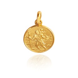 Święty Krzysztof - medalik ze złota 585. Sklep Gold Urbanowicz - prezent na chrzest.