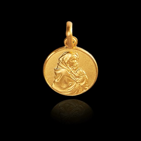Medalik ze złota 585 - Matka Boska z Dzieciątkiem - 10mm, sklep jubilerski Gold Urbanowicz