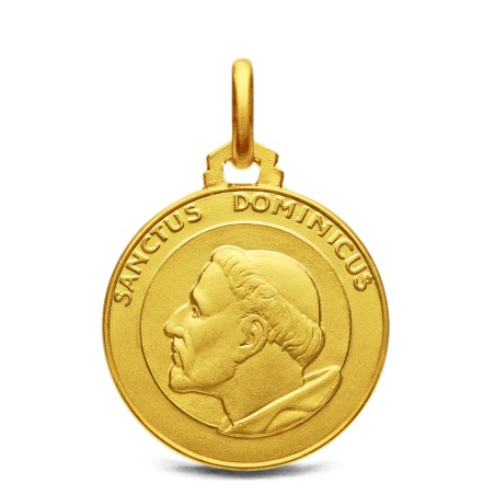 Złoty Medalik święty Dominik - Medalik złoto 585 - Gold Urbanowicz Jubiler online sklep Wrocław