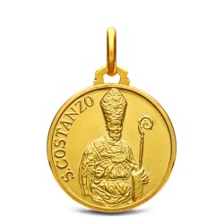 Złoty Medalik święty Konstanty. 18mm sklep jubilerski Gold Urbanowicz