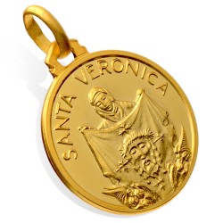 Medalik złoty świętej Weroniki, Medalik ze Św Veronicą.