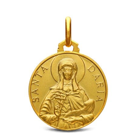 Złoty medalik świetej Darii. Medalik złoty święta Daria Gold Urbanowicz sklep jubilerski Warszawa