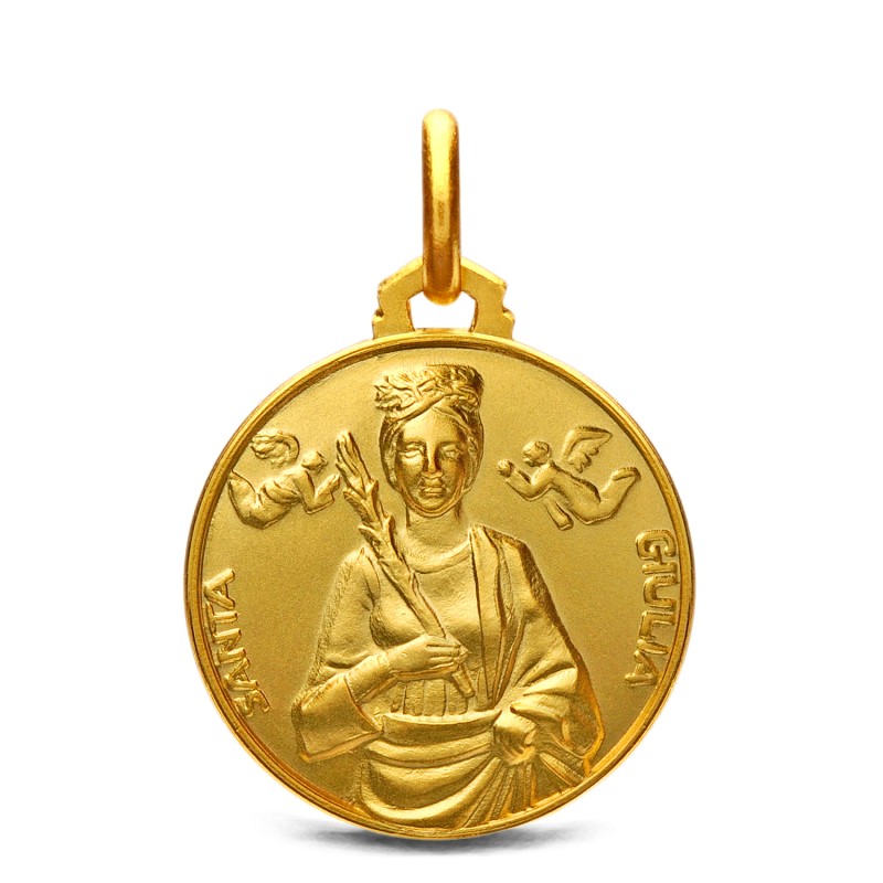 Złoty medalik świętej Julii, Medalik złoty- Święta Julia - sklep Gold Urbanowicz Wrocław