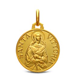 Złoty medalik św Wiktorii. Medalik złoty ze świętą Wiktorią. Sklep jubilerski Gold Urbanowicz