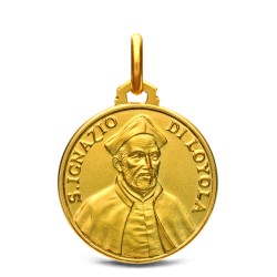 Złoty medalik św Ignacego Loyoli. Medalik złoty święty Ignacy Loyola. Gold Urbanowicz sklep jubilerski