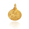 Malutki złoty medalik św Józef z Nazaretu 10 mm, Gold Urbanowicz