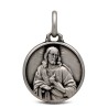 Medalik srebrny - Serce Jezusa, 18 mm. 3,2 g