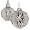 Michał Archanioł i Jezus Miłosierny -medalik dwustronny  21mm 5,35g