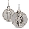 Michał Archanioł i Jezus Miłosierny -medalik dwustronny  18mm 3,55g
