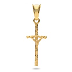 Krzyżyk złoty mały. Papieski. delikatny i lekki. Gold Urbanowicz 0,6 g