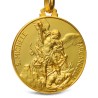 Jubiler Gold Urbanowicz - Św Michał Archanioł.  Złoty medalik . średnica 25 mm,  9 g