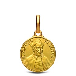 Ignacy Loyola, 14mm, złoty medalik, medalion