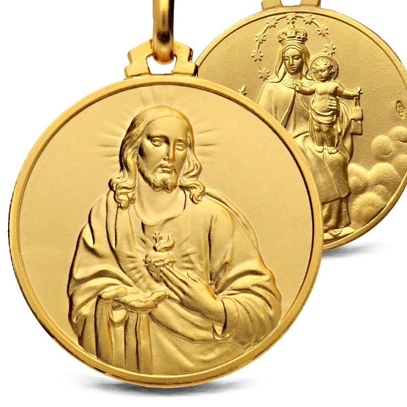 Medalion Złoty - Matka Boża Szkaplerzna - Gold Urbanowicz Wrocław