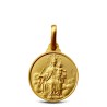 Matka Boska Szkaplerzna. Medalik złoty. Szkaplerz Karmelitański. Serce Jezusa. 14 mm  2.85 g Gold Urbanowicz