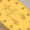 Duży Cudowny Medalik 750Au. Duży złoty medalion. 12,76 g
