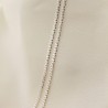 Łańcuszek srebrny jasny - pancerka - 6,0 g długość 60 cm