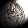Święta Barbara, medalion srebrny, 25mm,  7,1 g