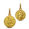 Szkaplerz Michała Archanioła- Złoty medalik dwustronny:  Gold Urbanowicz 12mm,