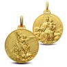 Złoty medalik dwustronny: Szkaplerz Michała Archanioła - Gold Urbanowicz -sklep online