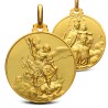 Szkaplerz Michała Archanioła- Złoty medalion dwustronny: - Gold Urbanowicz sklep online