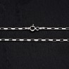 Łańcuszek srebrny błyszczący ankier, 50 cm, 3,2g