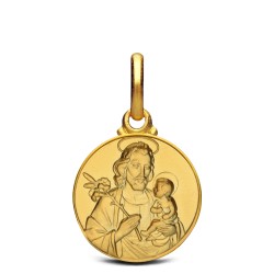 Złoty medalik świętego Józefa z Nazaretu. 14 mm, Gold Urbanowicz