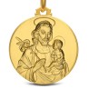 Duży Medalion złoty św Józefa z Nazaretu - Gold Urbanowicz