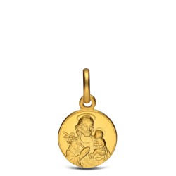 Malutki złoty medalik św Józef z Nazaretu 10 mm, Gold Urbanowicz