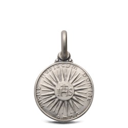 Srebrny Medalik IHS. 14mm, 1,9g