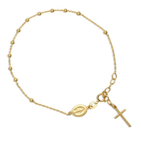 Złota bransoletka – dziesiątka różańca. 1,66g