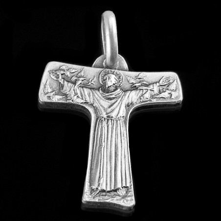 Srebrny krzyż franciszkański. krzyżyk franciszkanów. 1.8 g Gold Urbanowicz 