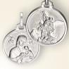 Białe Złoto 750Au - Michał Archanioł i MB Nieustającej Pomocy - 18mm 5,3g