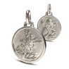 Białe Złoto 750Au - Michał Archanioł i MB Nieustającej Pomocy - 18mm 5,3g