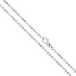 Srebrny łańcuszek rodowany.  Długość 60 cm.  Gold Urbanowicz