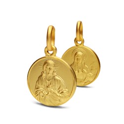 Złoty medalik dwustronny...