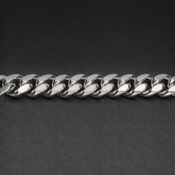 Srebrny łańcuch rodowany -...